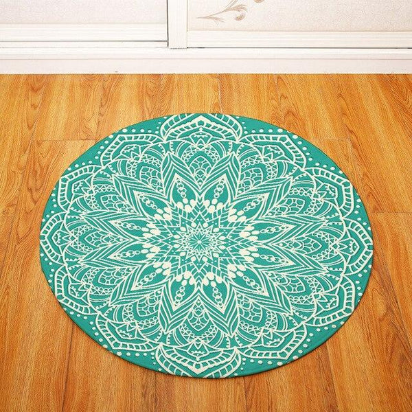 Tapis Rond Bleu Turquoise | Mon Tapis Rond