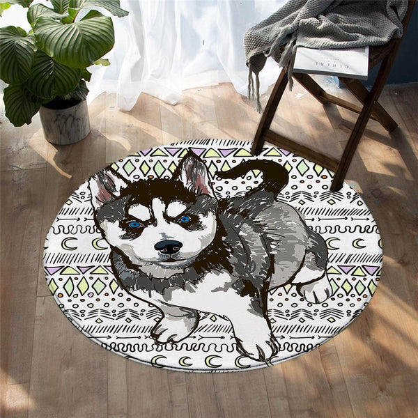Tapis Rond Chien | Mon Tapis Rond