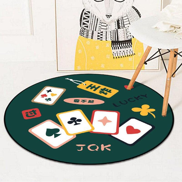 Tapis Rond Jeu de Carte | Mon Tapis Rond