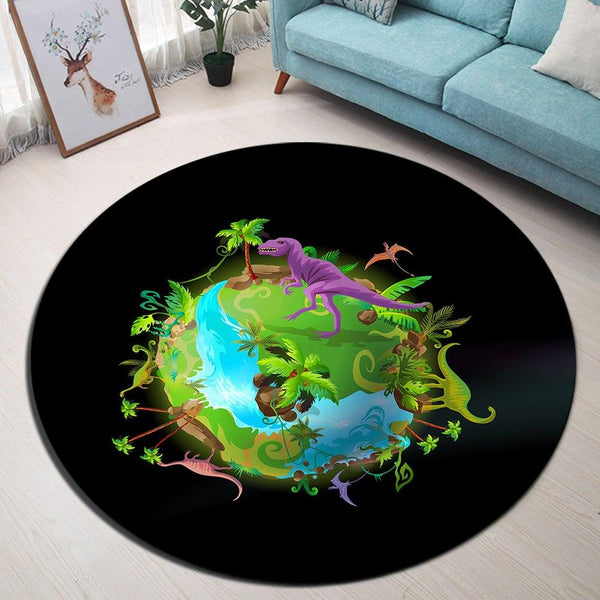 Tapis Rond Préhistoire | Mon Tapis Rond