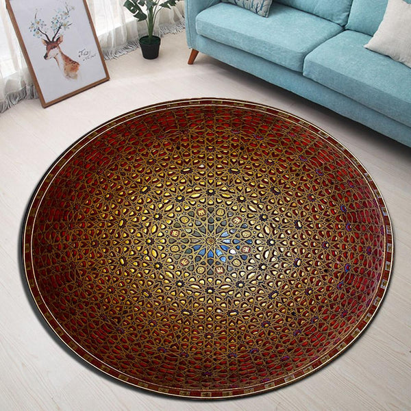 Tapis Rond Rétro | Mon Tapis Rond