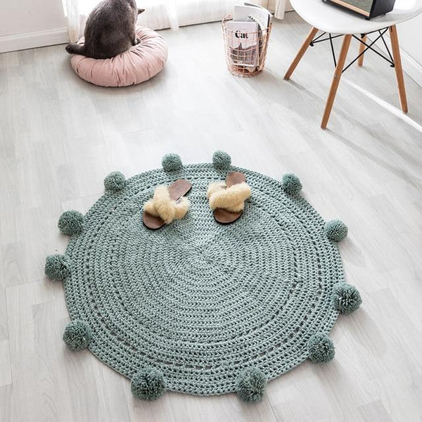 Tapis Rond Tricot | Mon Tapis Rond
