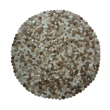Tapis Rond <br> Peau de Vache Multicolore