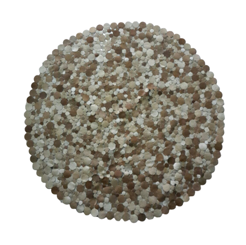 Tapis Rond en Peau de Vache