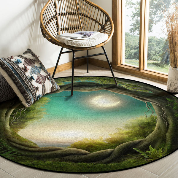 Tapis Rond <br> Jungle