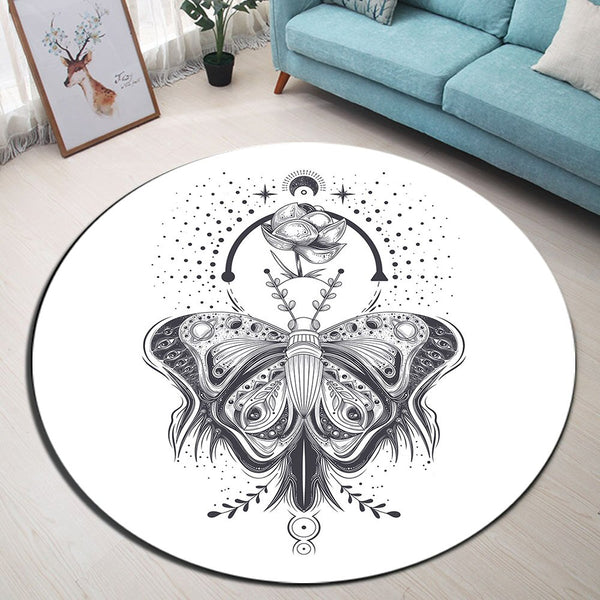 Tapis Rond Poil Court