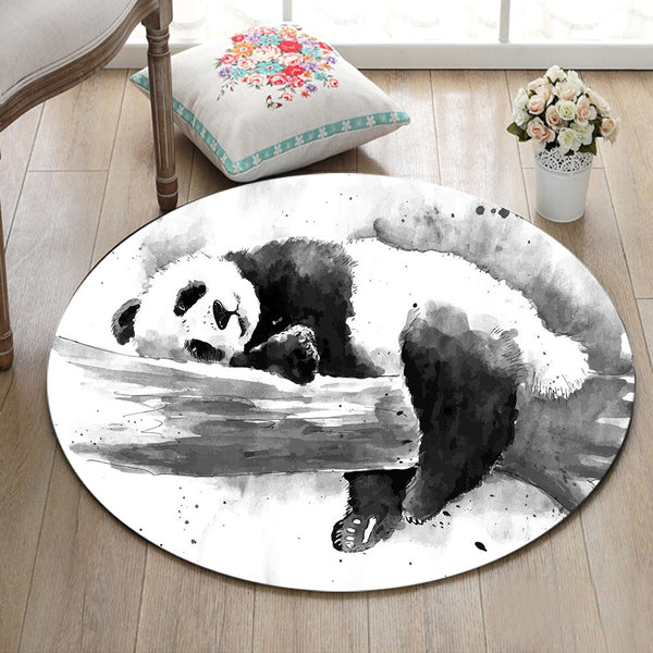 Tapis Rond Panda