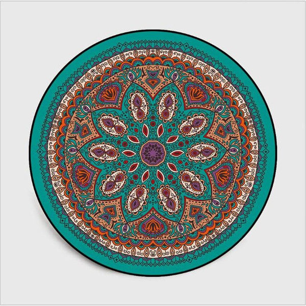 Tapis Rond Ambiance Bohême