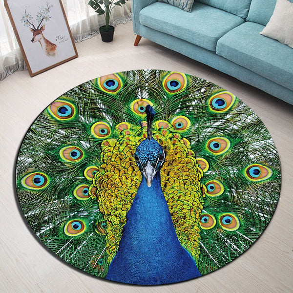 Tapis Rond Paon