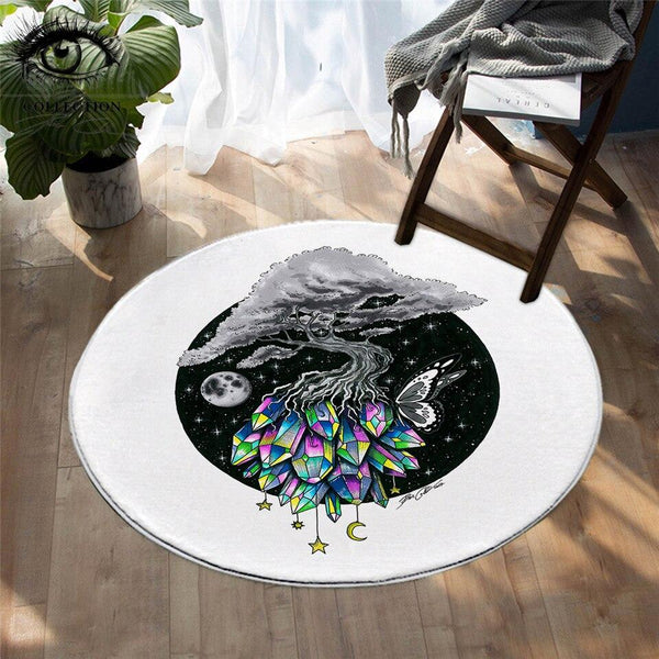Tapis Rond Arbre De Vie | Mon Tapis Rond