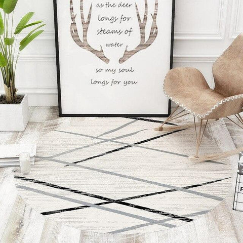 Tapis Rond Scandinave