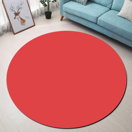 Tapis Rond Corail | Mon Tapis Rond