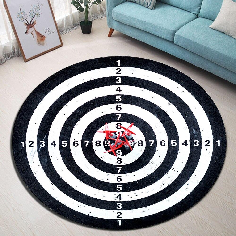 Tapis Rond Fléchette | Mon Tapis Rond