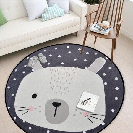 Tapis Rond Gris Anthracite | Mon Tapis Rond