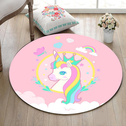 Tapis Rond Fille