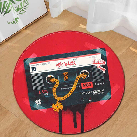 Tapis Rond Motif Vintage | Mon Tapis Rond