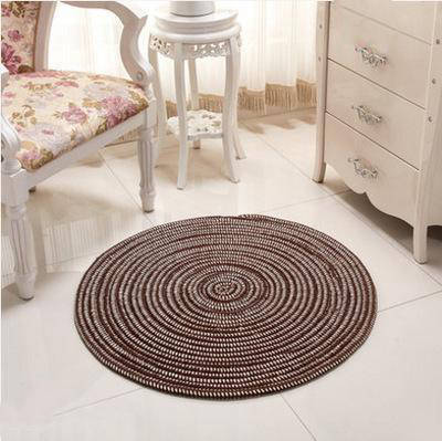 Tapis Rond Marron