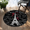Tapis Rond Noir Et Blanc | Mon Tapis Rond