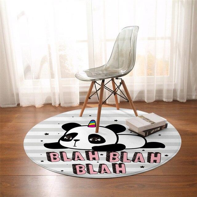 Tapis Rond Panda Cause Toujours | Mon Tapis Rond