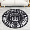 Tapis Rond Route 66 | Mon Tapis Rond