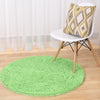 Tapis Vert Anis Rond | Mon Tapis Rond