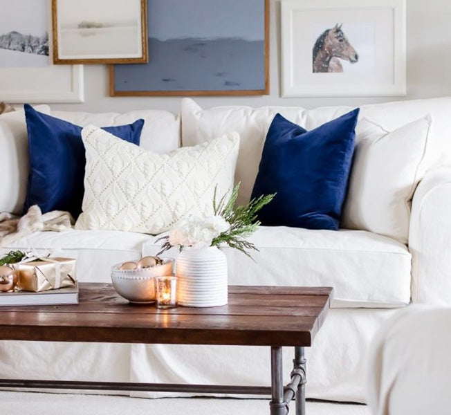 Couleurs bleues et blanches