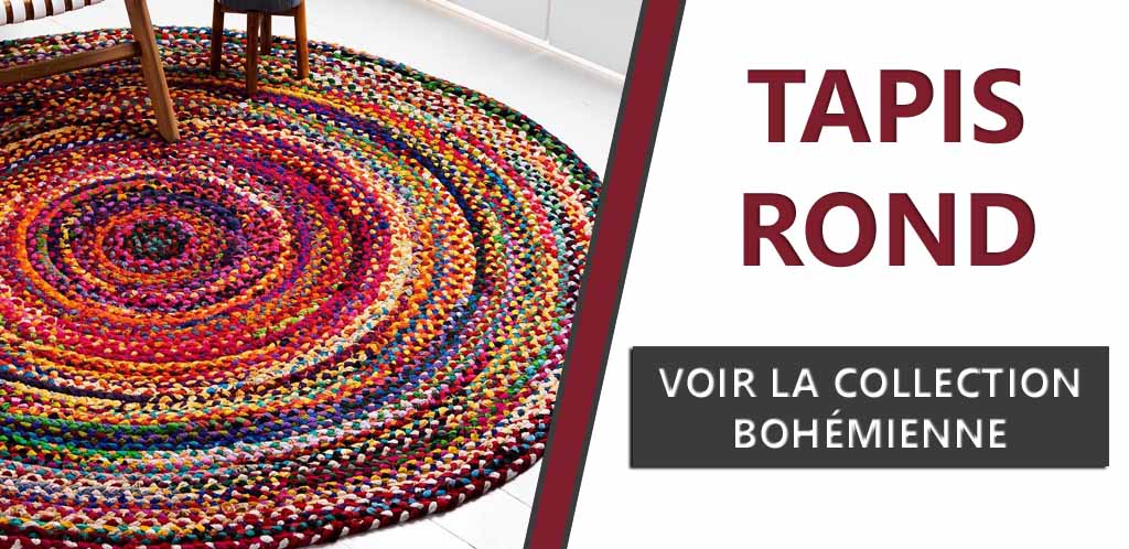 Collection de tapis rond Bohème