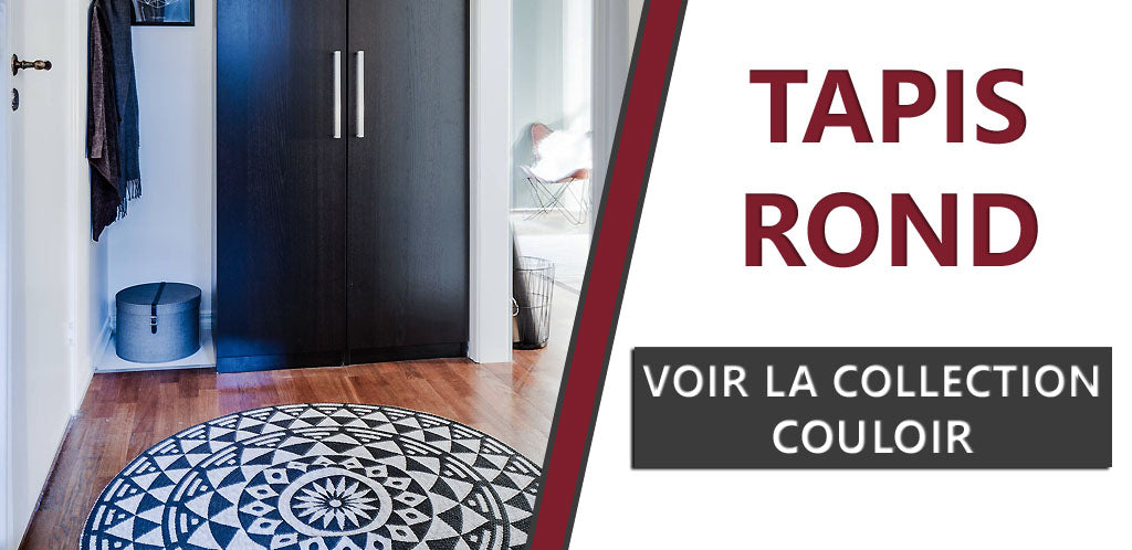Collection de tapis ronds pour couloirs
