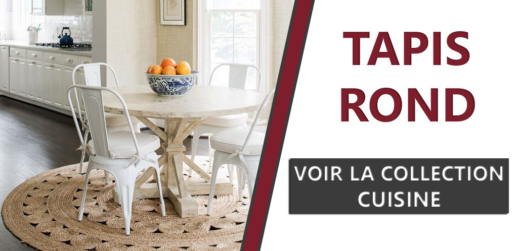 Collection de tapis ronds pour la cuisine