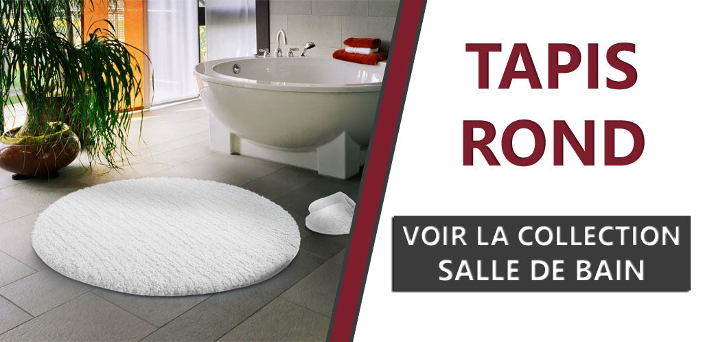Tapis ronds pour salles de bains