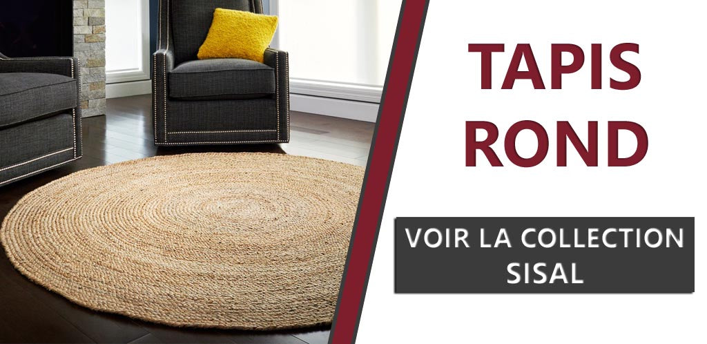 Collection tapis ronds en sisal