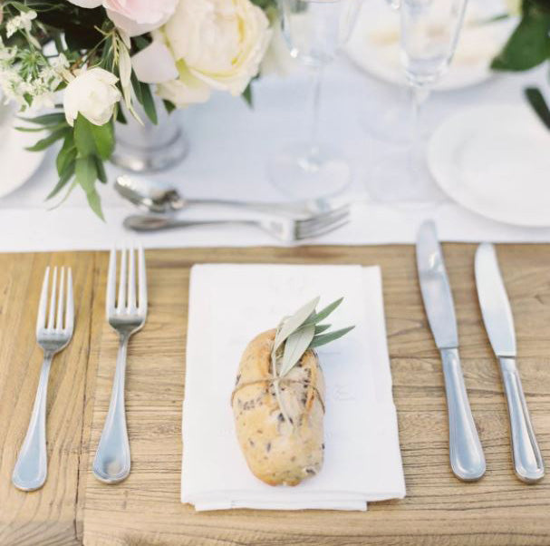 Déco de table mariage herbes