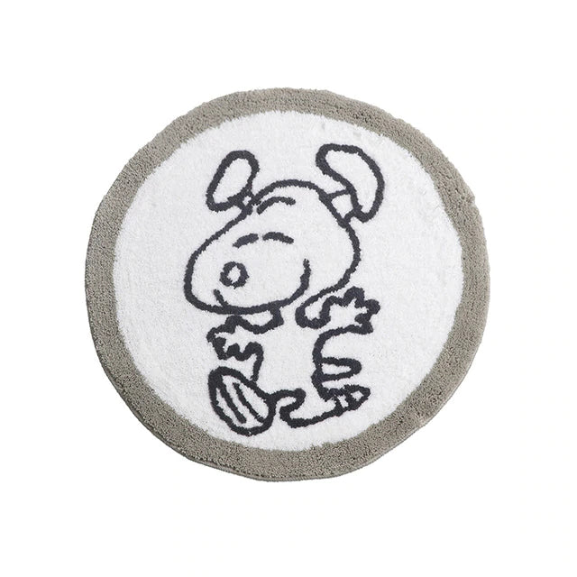 Tapis Rond Gris de Salle De Bain – Image 2