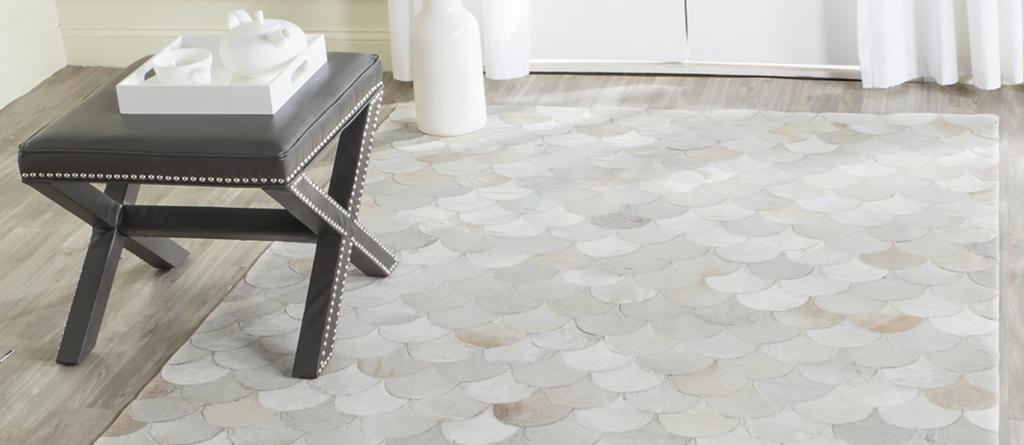 Tapis Peau De Vache Blanc