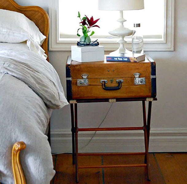 Bagage Vintage en bois est une bonne idée de déco vintage
