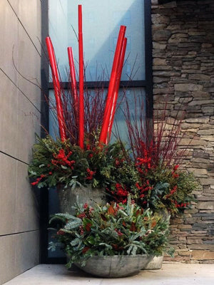 idées déco bambou avec fleurs