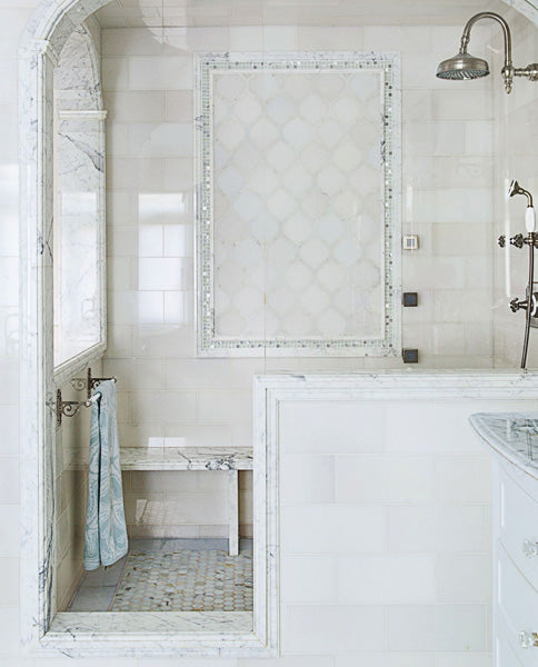Banc dans la douche