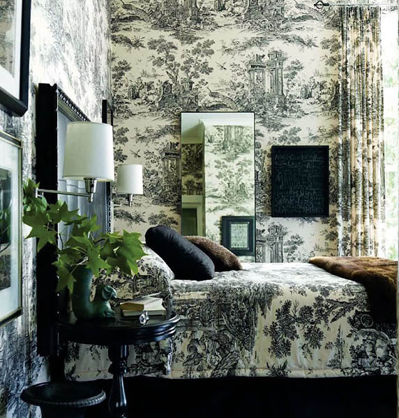 Chambre avec une décoration à thème