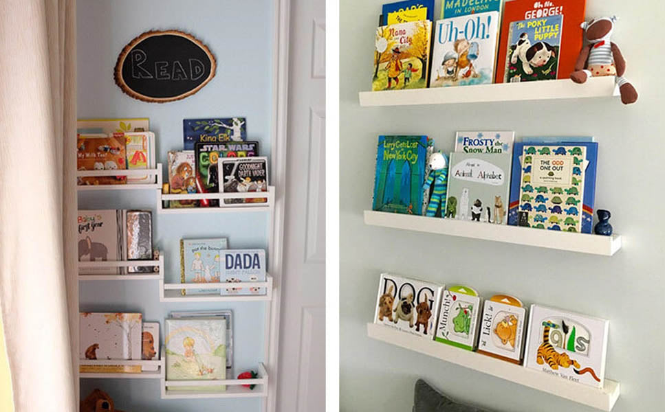 Coin lecture dans la chambre du bébé garçon