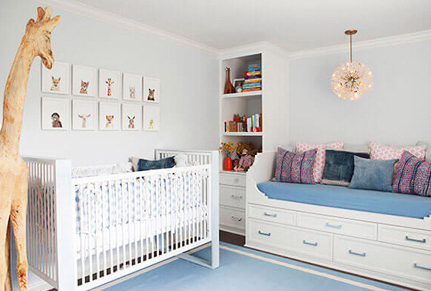 Couleurs pastels pour la décoration de la chambre du bébé