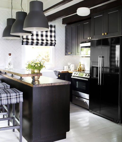 Déco cuisine en noir et blanc