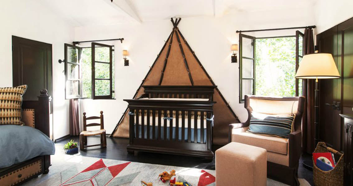 Décor de style Amérindien pour la chambre du bébé garçon