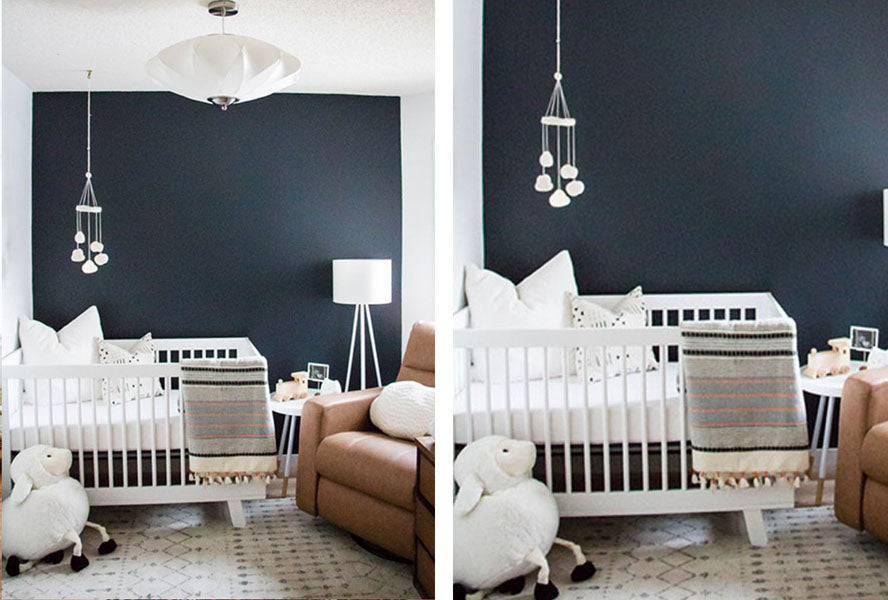 Décoration chambre enfants en noir et blanc