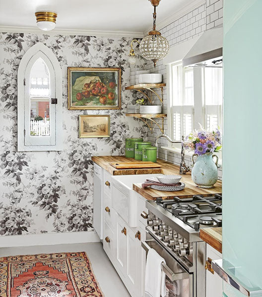 Décoration cuisine avec plusieurs motifs différents