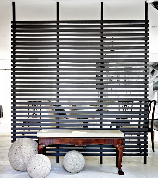 Décoration de l'entrée avec un écran Persienne