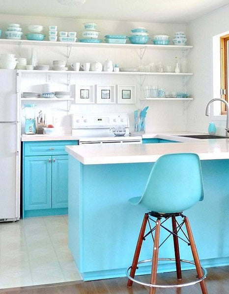 Décoration de la cuisine en bleu