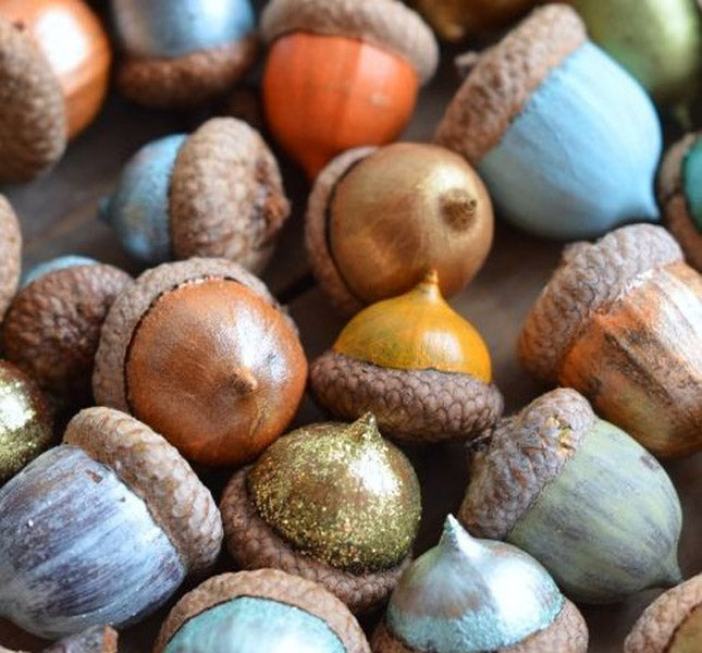 Glands peints avec des couleurs amusantes
