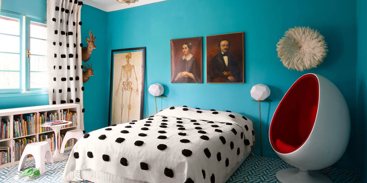 Idée déco chambre enfant avec couleurs vives