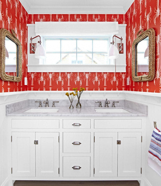Idée déco salle de bain avec motifs muraux surprenants