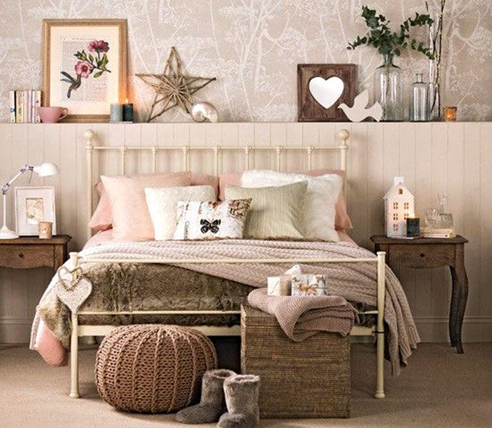 Décoration chambre ado fille couleur caramel et vanille
